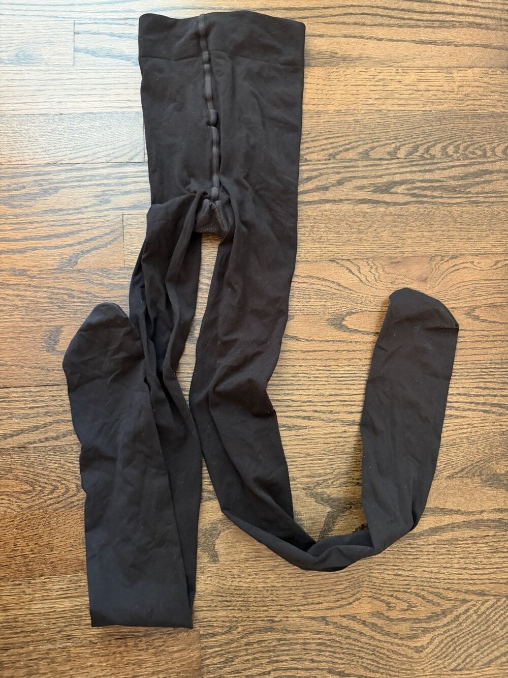 Falke Pure Matte Black Tights Sz L NEW